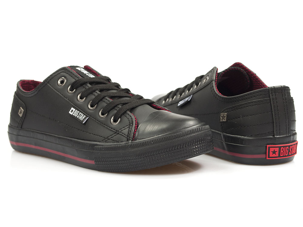 Czarne trampki sneakersy Big Star HH274268 - Big Star zdjęcie 3