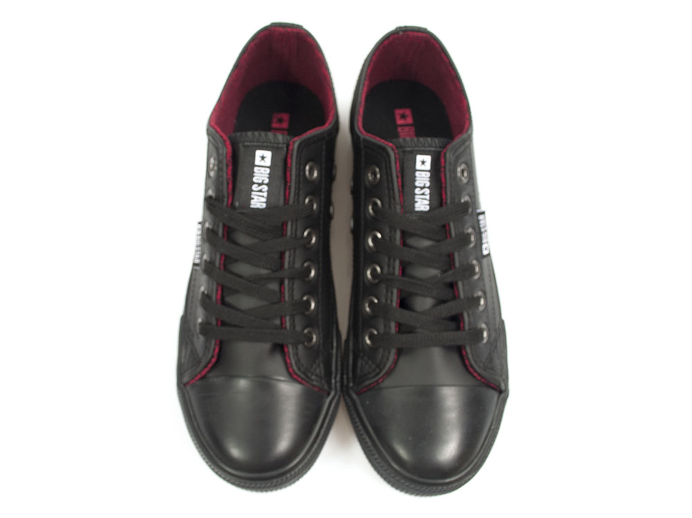 Czarne trampki sneakersy Big Star HH274268 - Big Star zdjęcie 4