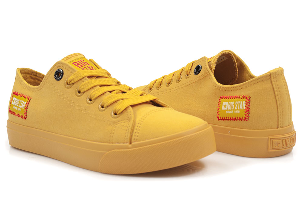 Żółte trampki tekstylne Big Star HH274134 - Big Star zdjęcie 3