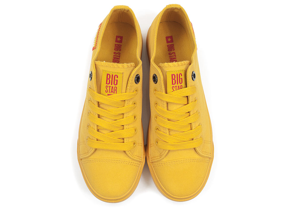 Żółte trampki tekstylne Big Star HH274134 - Big Star zdjęcie 4