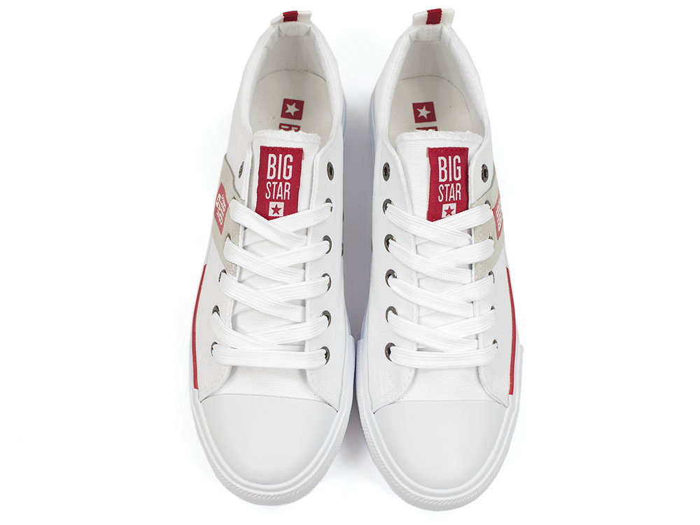 Białe trampki męskie tekstylne tenisówki Big Star HH174038 - Big Star zdjęcie 4