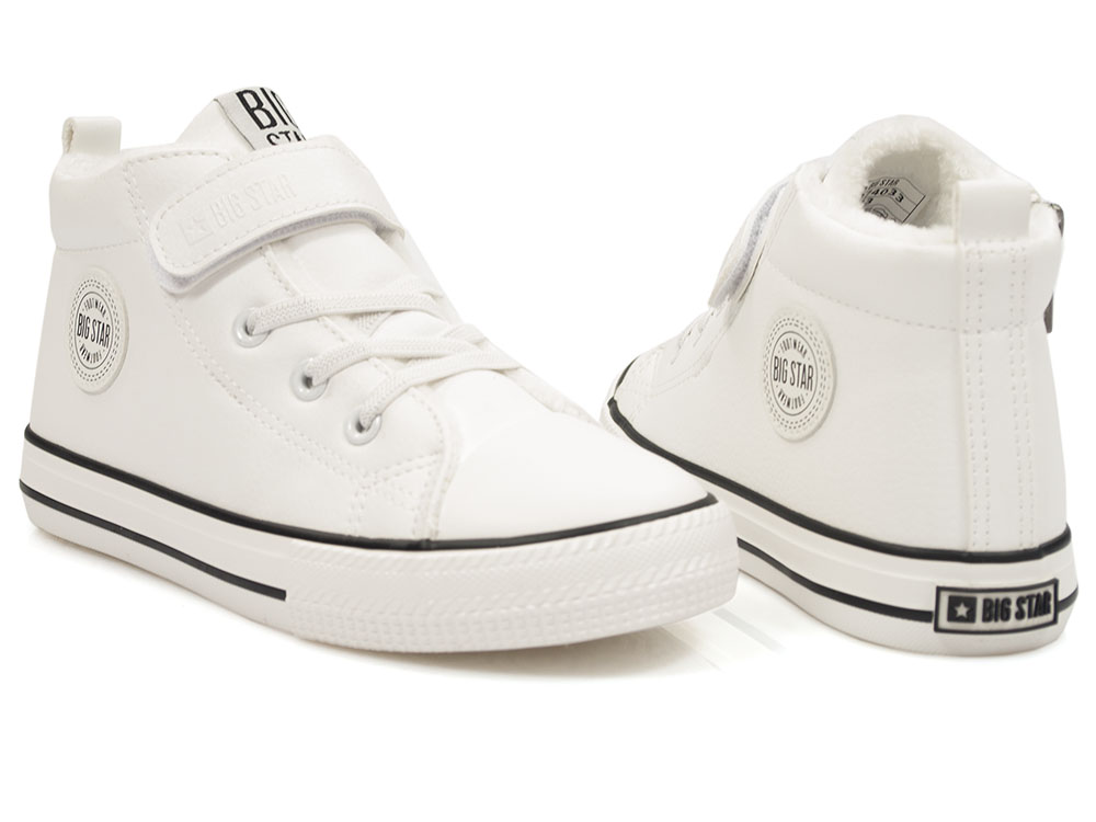 Białe trampki dziecięce zimowe Big Star GG374033 - Big Star zdjęcie 3
