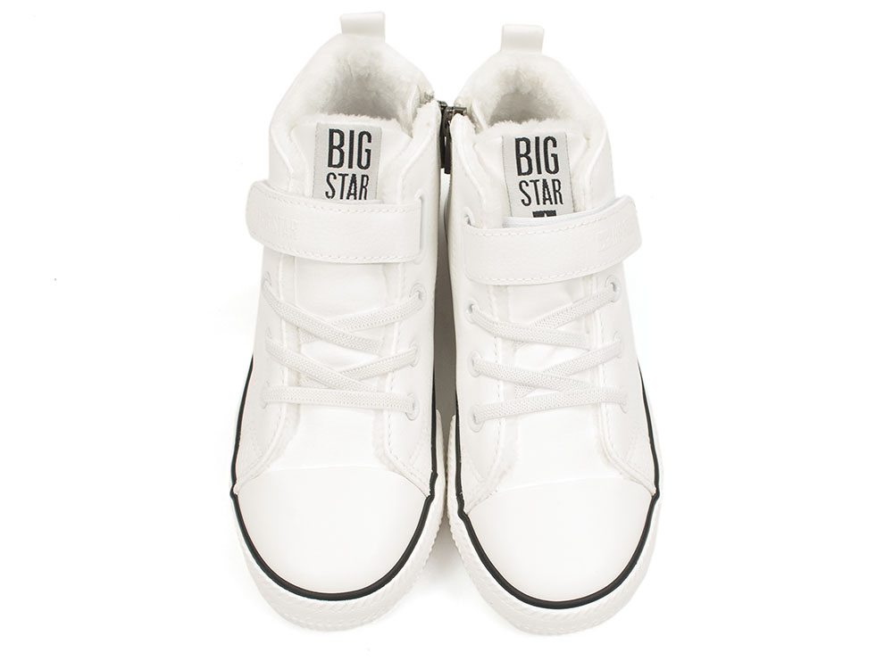 Białe trampki dziecięce zimowe Big Star GG374033 - Big Star zdjęcie 4