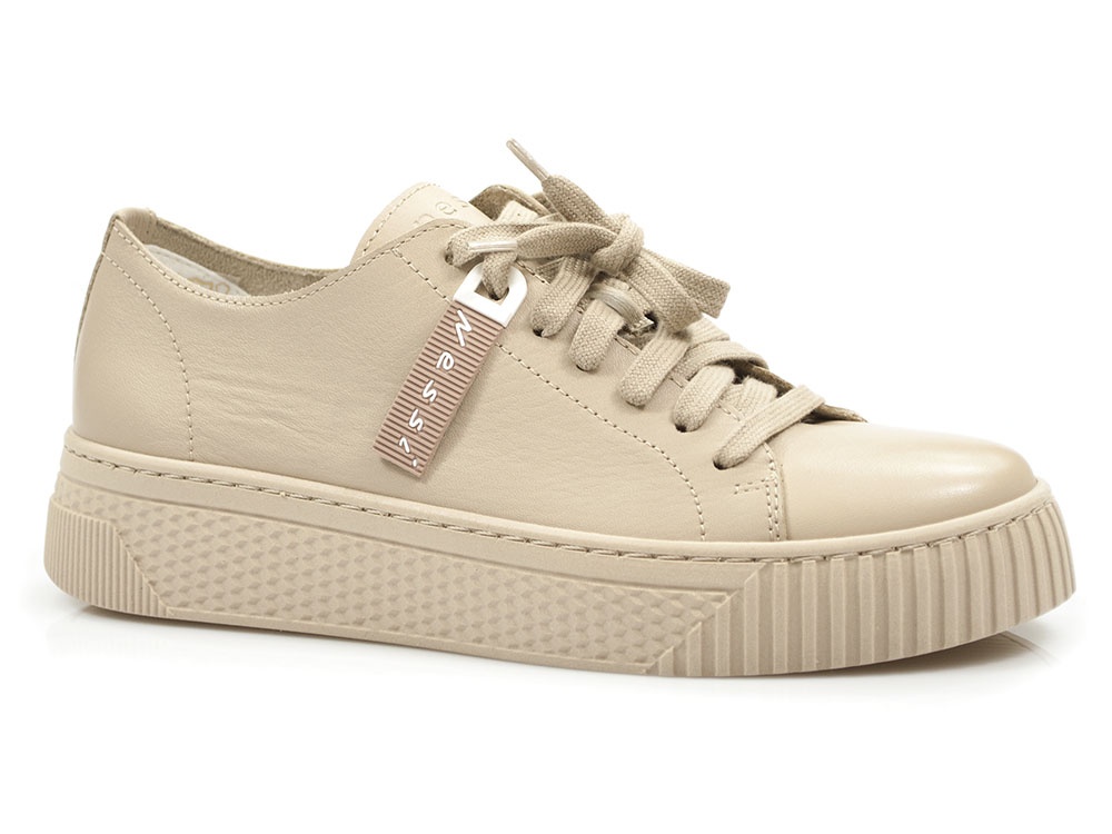 Półbuty sneakersy Nessi 22162 beż - Nessi zdjęcie 1