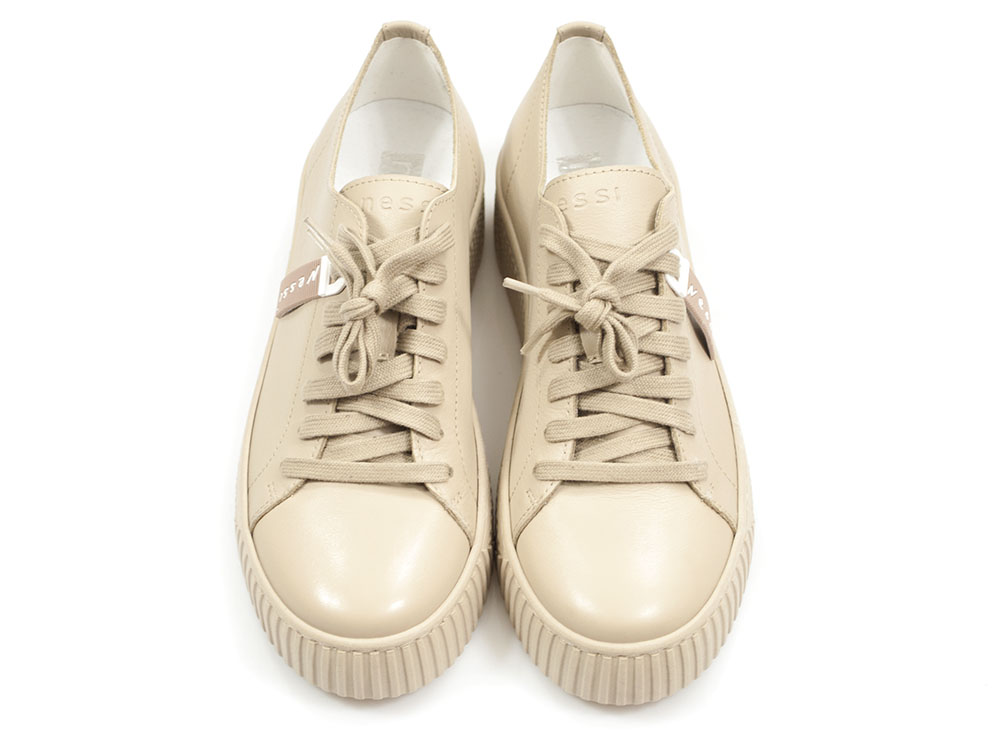 Półbuty sneakersy Nessi 22162 beż - Nessi zdjęcie 3