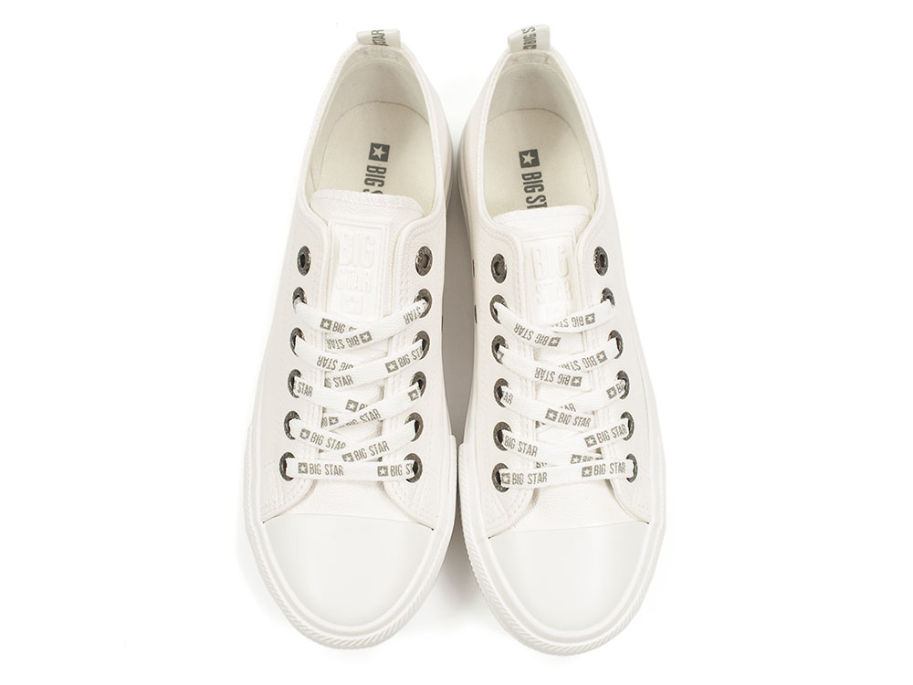 Białe trampki sneakersy z ekoskóry Big Star KK274105 - Big Star zdjęcie 4