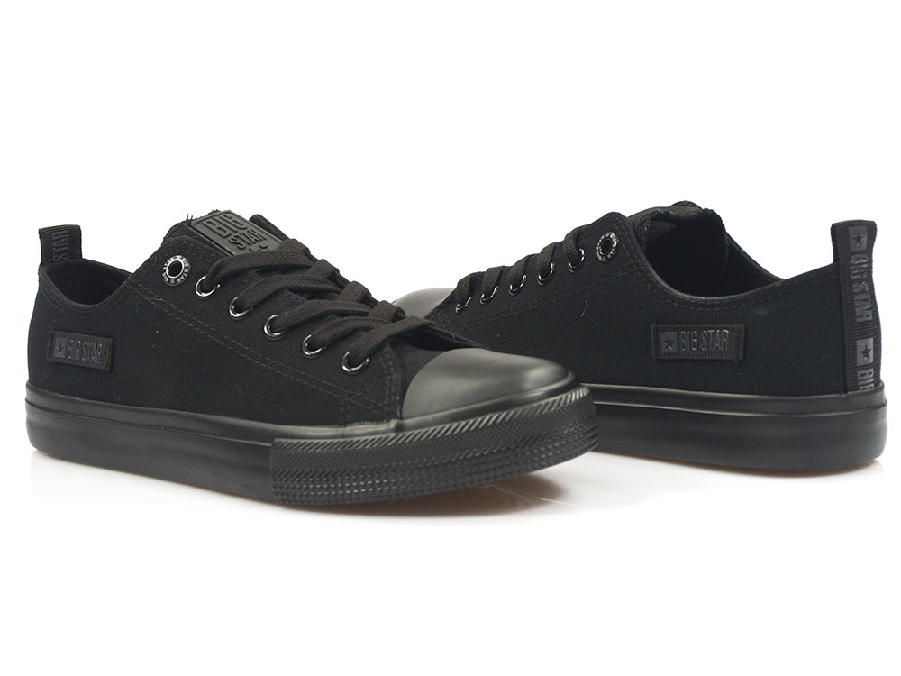 Czarne trampki tekstylne Big Star KK274009 - Big Star zdjęcie 3