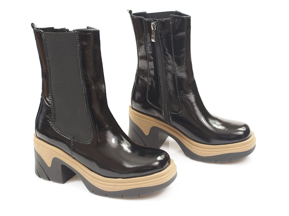 Czarne botki damskie Dolce Pietro 5002 - Dolce Pietro zdjęcie 2