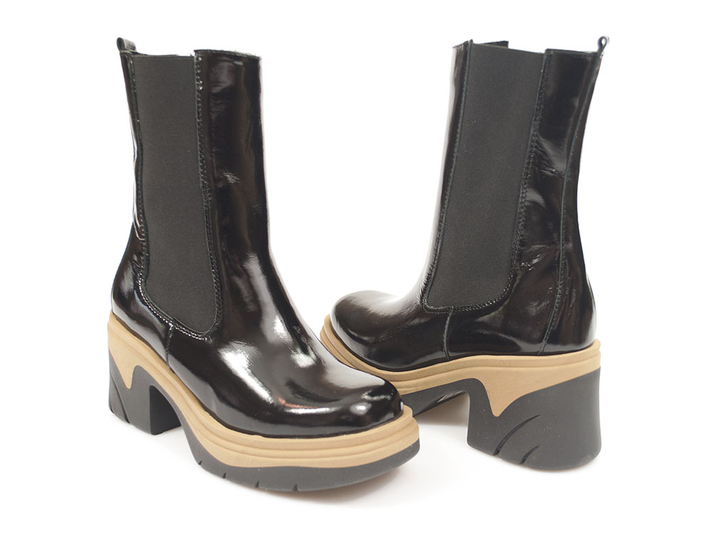 Czarne botki damskie Dolce Pietro 5002 - Dolce Pietro zdjęcie 3
