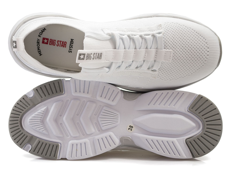 Białe półbuty sneakersy Big Star LL274A142 - Big Star zdjęcie 4