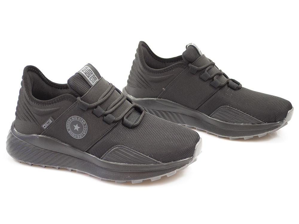 Czarne półbuty sneakersy Big Star LL274A019 - Big Star zdjęcie 4