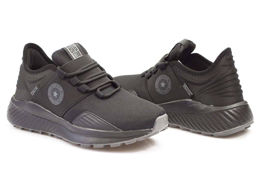 Czarne półbuty sneakersy Big Star LL274A019 - Big Star zdjęcie 2