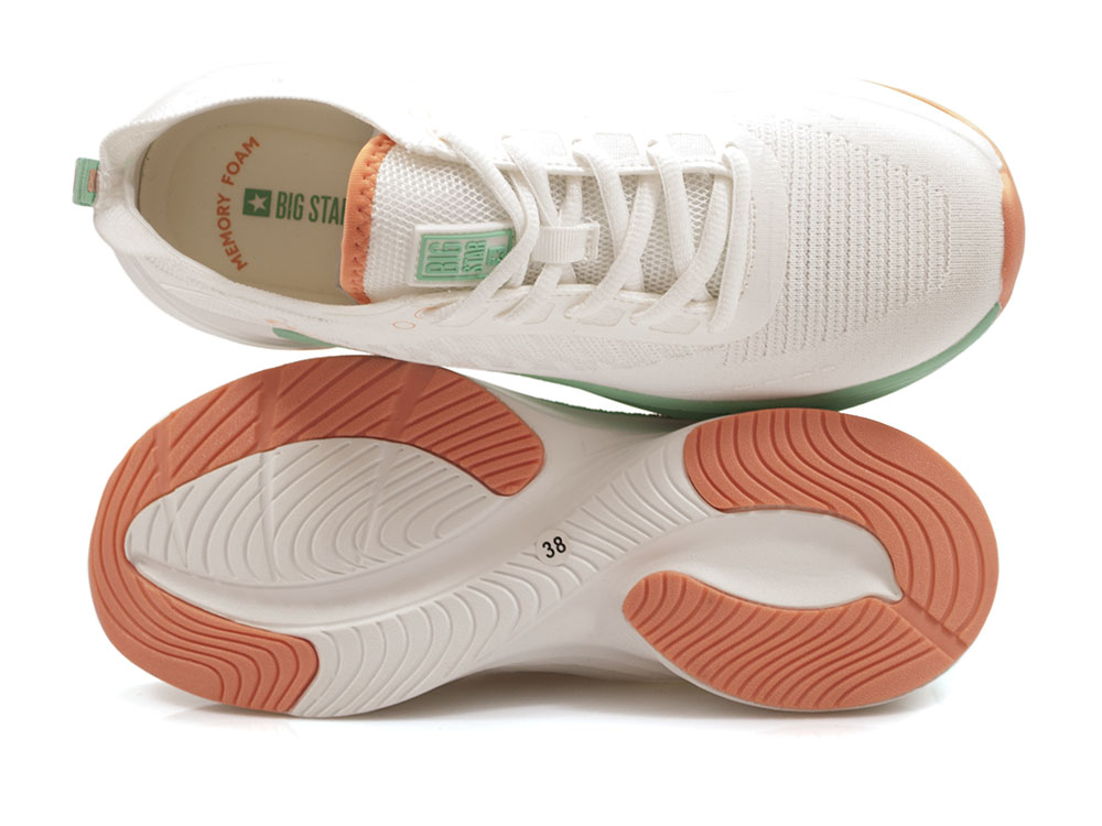 Białe sportowe półbuty sneakersy Big Star LL274328 - Big Star zdjęcie 4