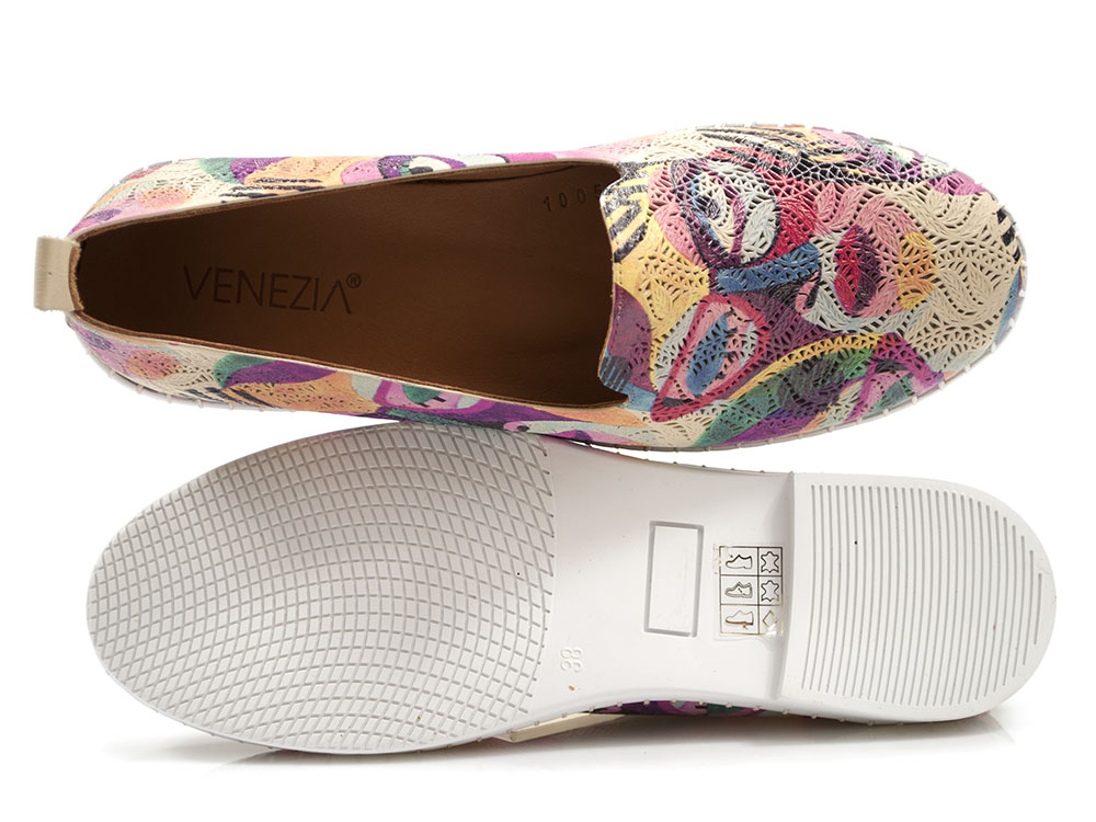 Kolorowe ażurowe półbuty Venezia 100515L595 - Venezia zdjęcie 3