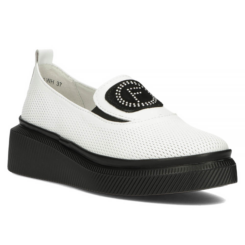 Białe półbuty Filippo DP4572/23 - Filippo zdjęcie 4