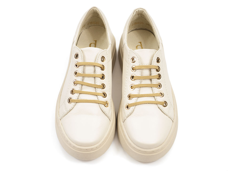 Beżowe półbuty sneakersy Dolce Pietro 5036 - Dolce Pietro zdjęcie 3