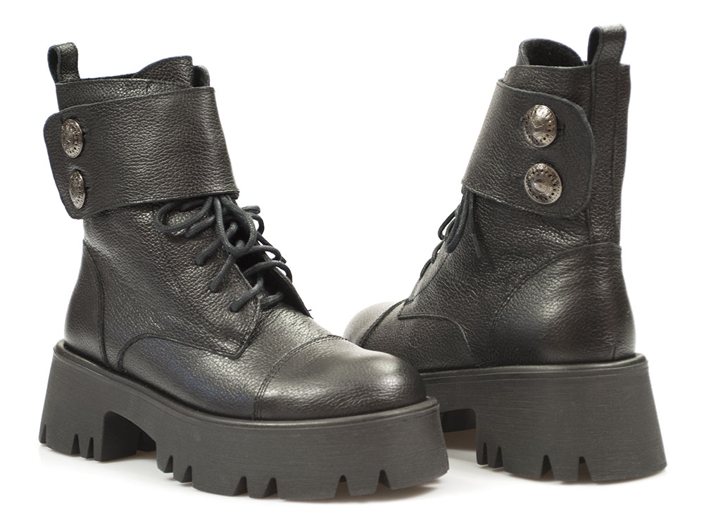 Czarne botki workery Lemar 60454 - Lemar zdjęcie 3