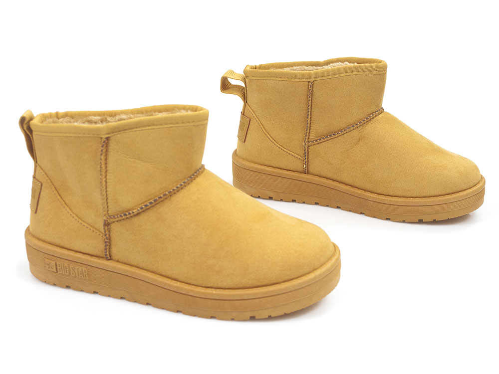 Żółte śniegowce botki Big Star KK274289 camel - Big Star zdjęcie 2
