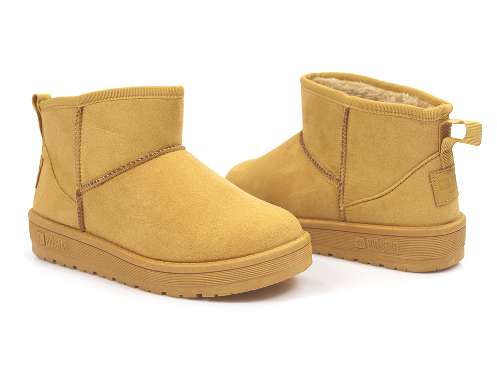 Żółte śniegowce botki Big Star KK274289 camel - Big Star zdjęcie 3