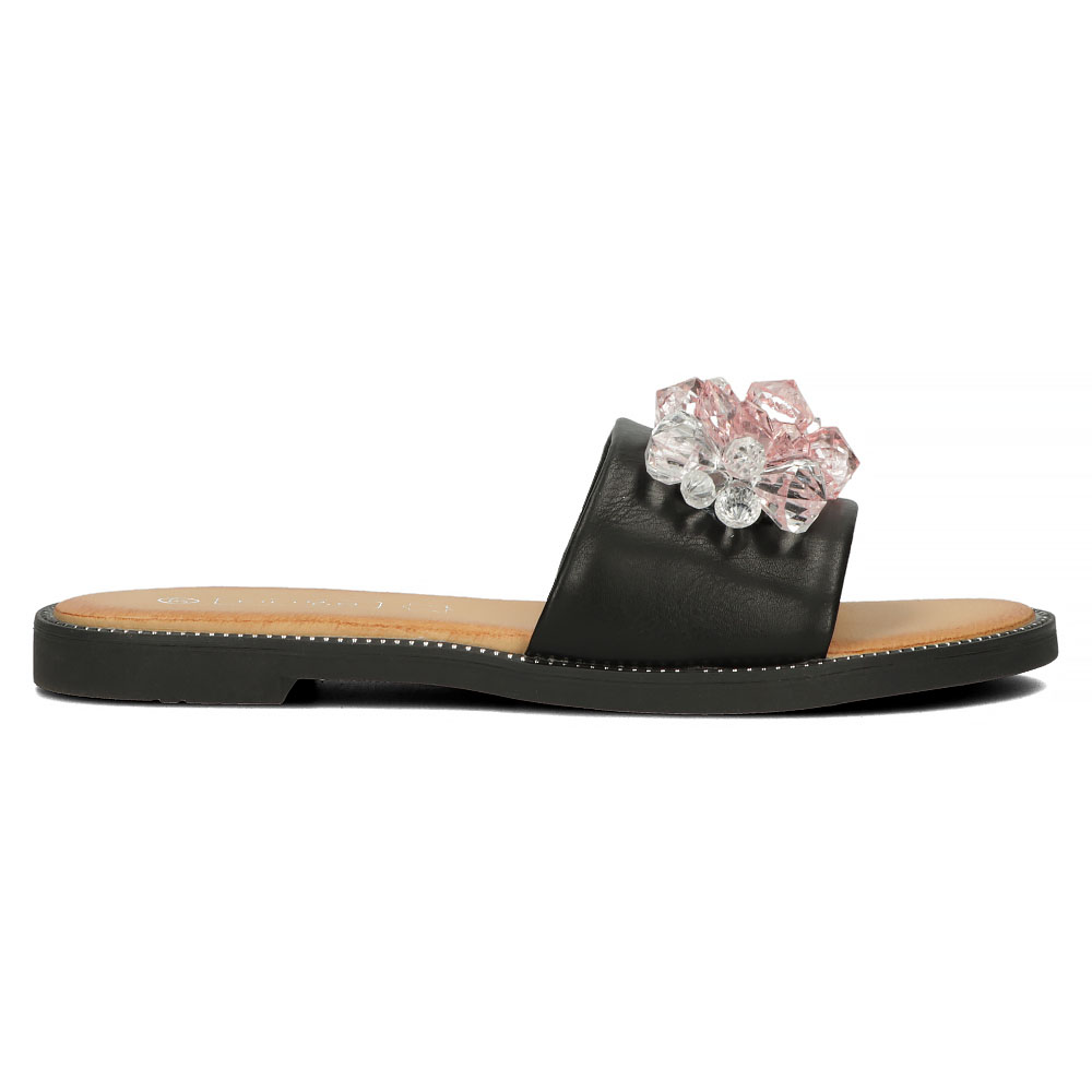 Czarne klapki Filippo DK4624 - Filippo zdjęcie 3