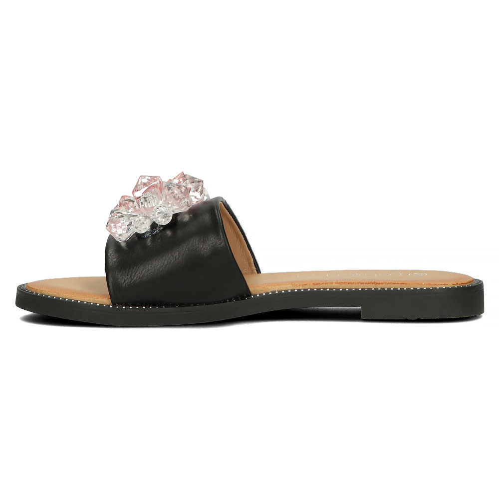 Czarne klapki Filippo DK4624 - Filippo zdjęcie 4