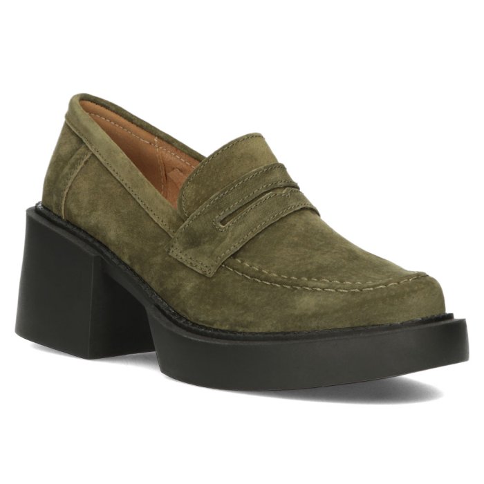 Zielone półbuty Filippo DP4685 khaki - Filippo zdjęcie 4