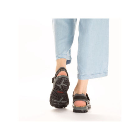 Granatowe sandały sportowe Rieker 68851-14 - Rieker zdjęcie 4