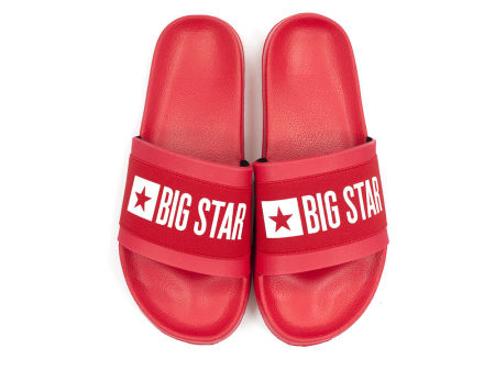 Czerwone klapki męskie Big Star HH174832 - Big Star zdjęcie 3