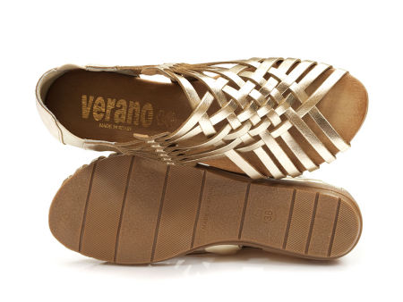 sandały gladiatorki Verano 1224 platino - Verano zdjęcie 2