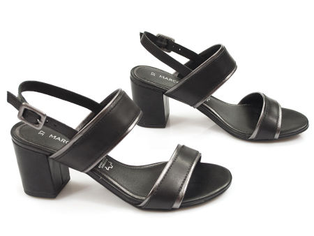 Czarne komfortowe sandały Marco Tozzi  28335 - Marco Tozzi zdjęcie 2
