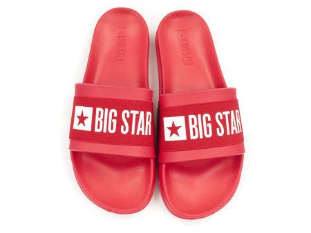 Czerwone klapki damskie Big Star HH274A014 - Big Star zdjęcie 4