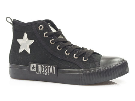 Czarne wysokie trampki Big Star JJ274380 - Big Star zdjęcie 1