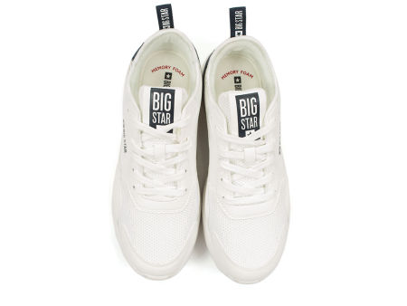 Białe półbuty sportowe sneakersy Big Star JJ274596 - Big Star zdjęcie 4