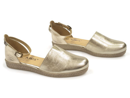 Złote sandały espadryle Lan-Kars J324-422 - Lan-Kars zdjęcie 2