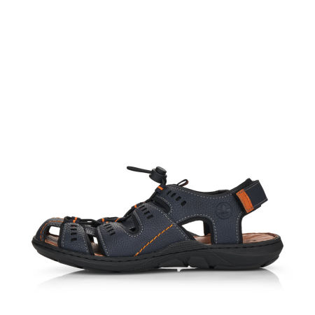 Granatowe sandały męskie sportowe Rieker 22021-14 - Rieker zdjęcie 4