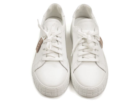 Białe skórzane półbuty sneakersy Nessi 21025 - Nessi zdjęcie 3