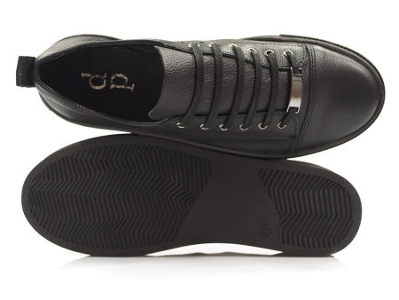 Czarne półbuty sneakersy Dolce Pietro 4070 - Dolce Pietro zdjęcie 4