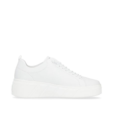 Białe zdrowotne półbuty sneakersy Rieker W0500-81 Evolution - Rieker zdjęcie 3