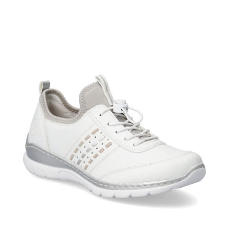 Białe półbuty sneakersy Rieker L3259-80 - Rieker zdjęcie 3