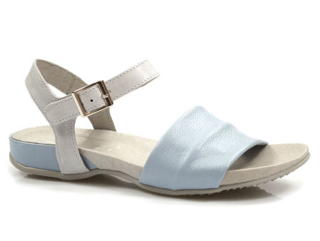 Niebieskie skórzane sandały Nessi 17181 - Nessi zdjęcie 1
