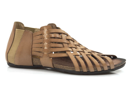 Beżowe sandały rzymianki Verano 1224 tierra - Verano zdjęcie 1