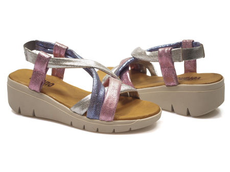 wygodne sandały espadryle Verano 4726 flamingo - Verano zdjęcie 3