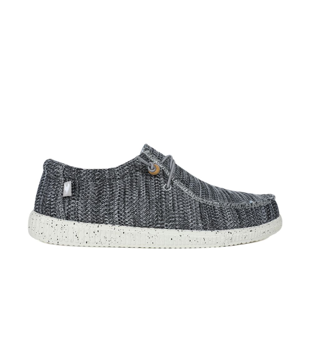 Wygodne tekstylne półbuty męskie Walk in Pitas WP150 Wallabi Knitted gris  - Walk in Pitas zdjęcie 1