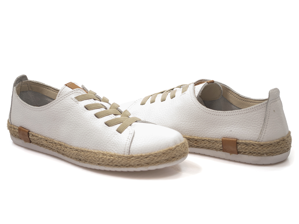 Białe półbuty sneakersy damskie Venezia 110 - Venezia zdjęcie 2