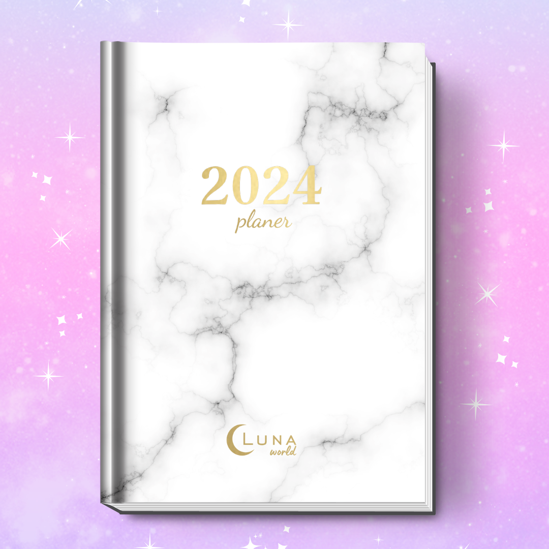 Kalendarz 2024/Planer 2024 dzienny książkowy - KLASYCZNY MARMUR - Luna World zdjęcie 1