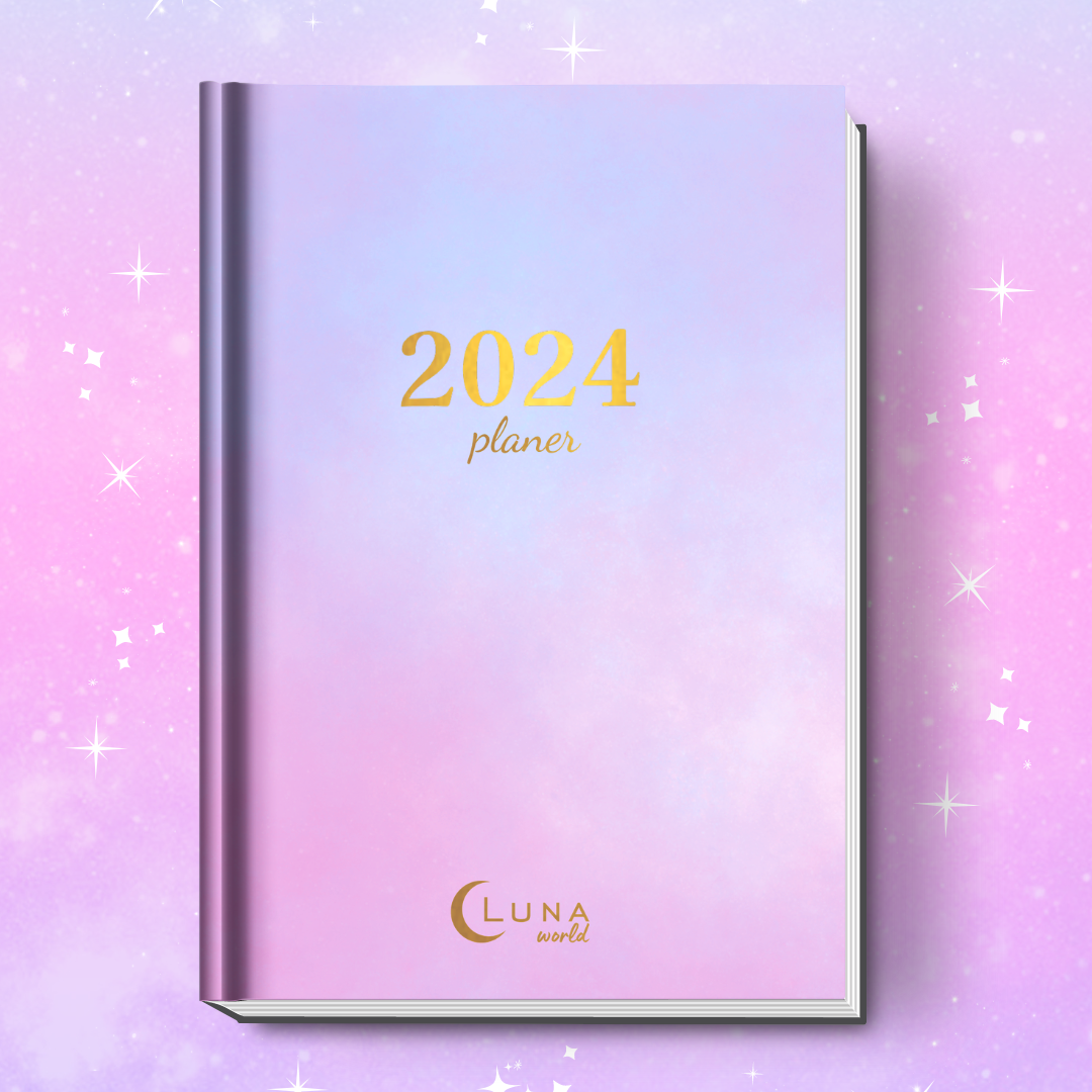 Kalendarz 2024/Planer 2024 dzienny książkowy - OMBRE - Luna World zdjęcie 1