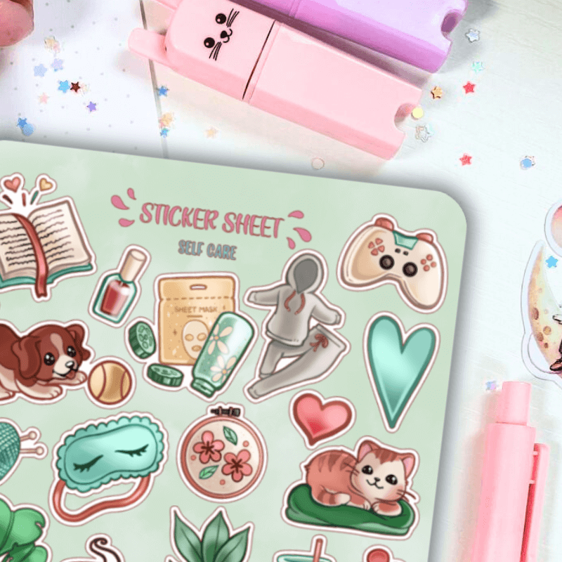 Naklejki Bullet Journal SELF CARE zdjęcie 3