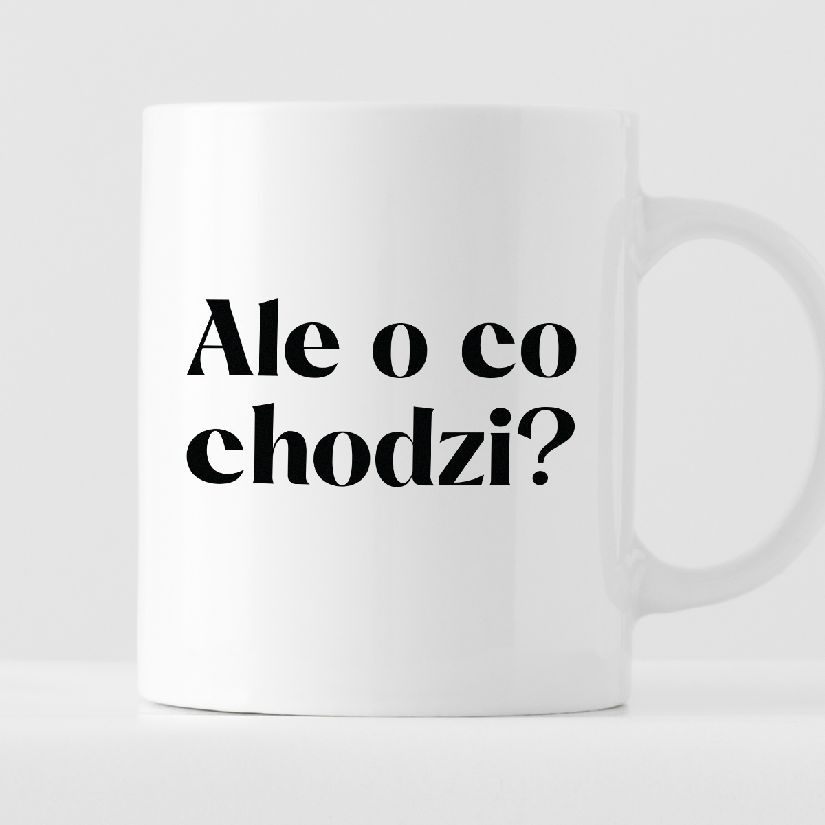 Kubek z nadrukiem "Ale o co chodzi?" zdjęcie 1