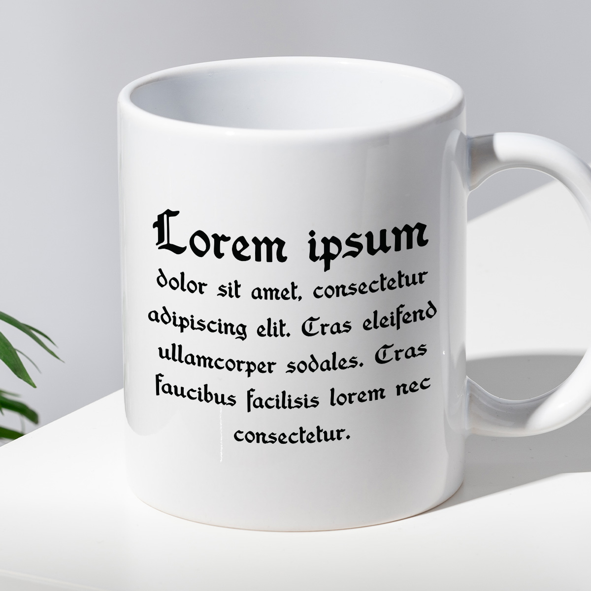 Kubek z nadrukiem "Lorem ipsum dolor sit amet..." zdjęcie 2