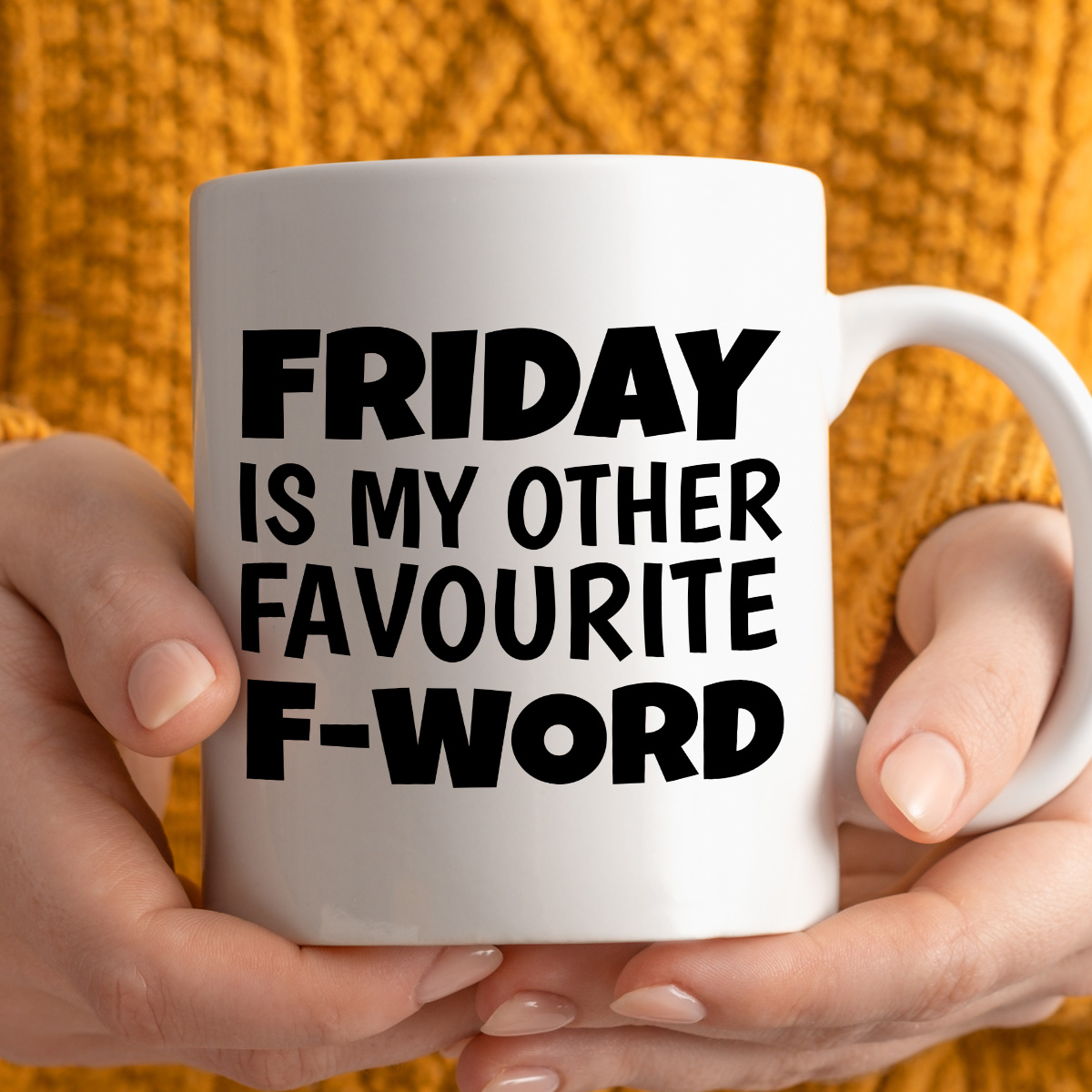 Kubek z nadrukiem "Friday is my other favourite F-word" zdjęcie 3